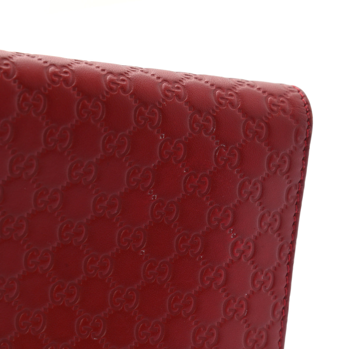 Soft Microguccissima Continental Wallet Red