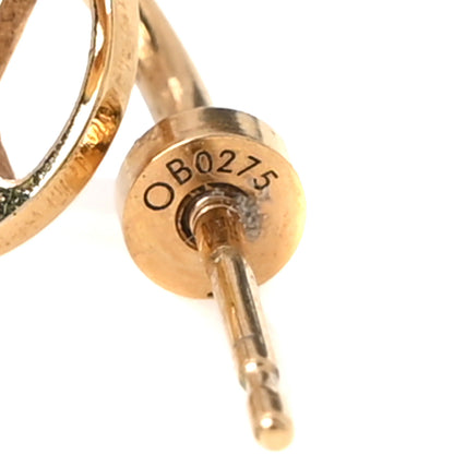 Louis Vuitton Brass Blooming Earrings Gold 4 of 5