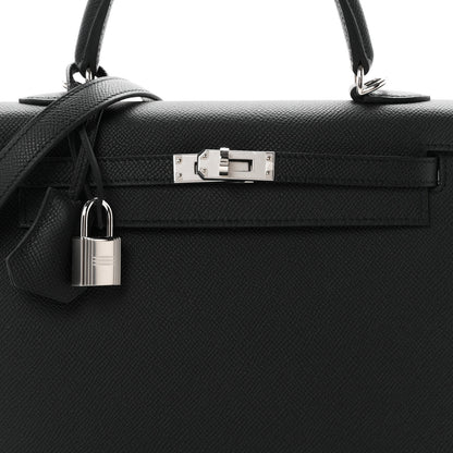 Hermes Epsom Kelly Sellier 25 Black 8 of 11