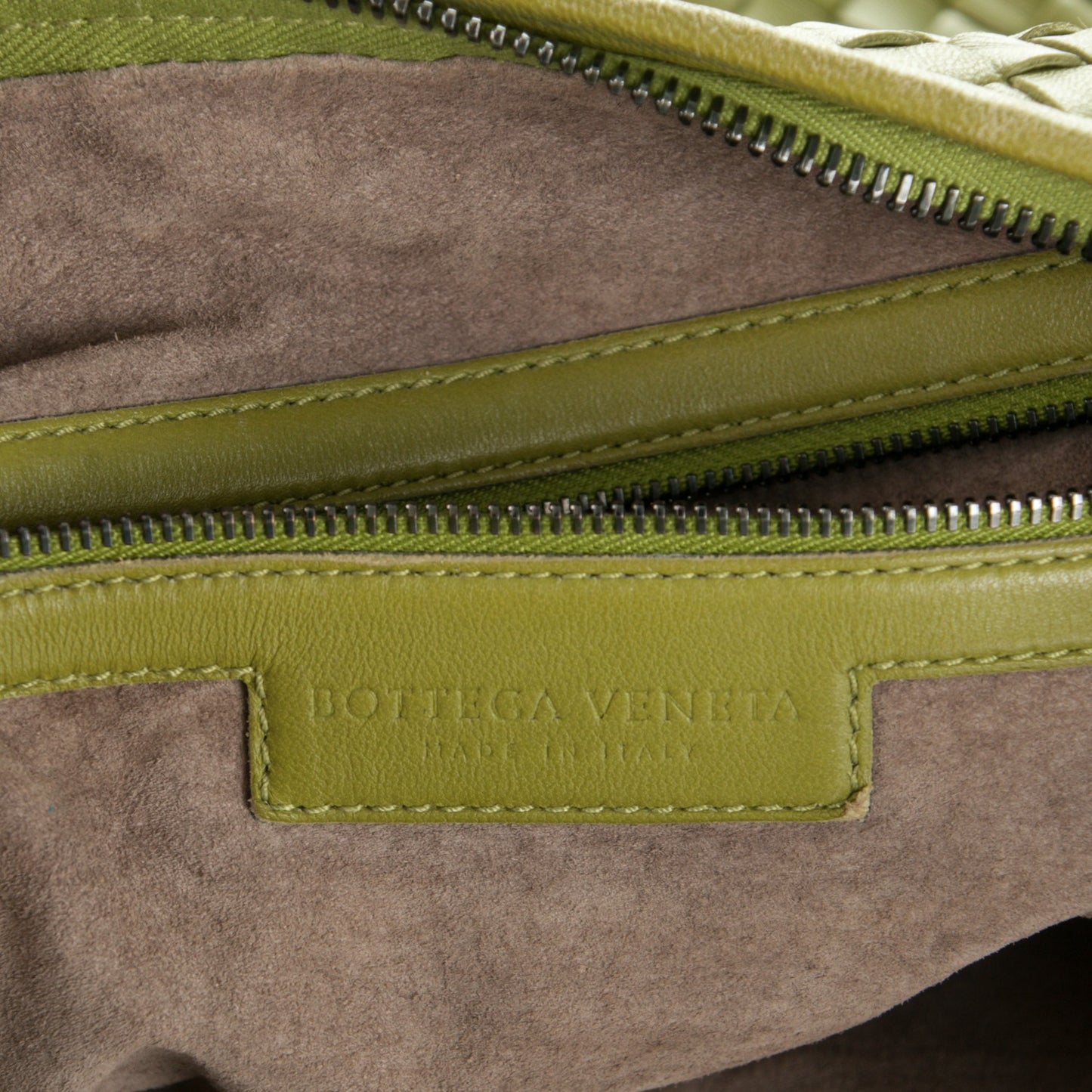 Nappa Intrecciato Large Veneta Hobo Assenzio