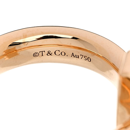 Tiffany 18K Rose Gold 4.5mm T T1 Wide Ring 51 5.75 5 of 5