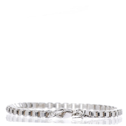 Tiffany Sterling Silver 4mm Venetian Link Bracelet 3 of 5
