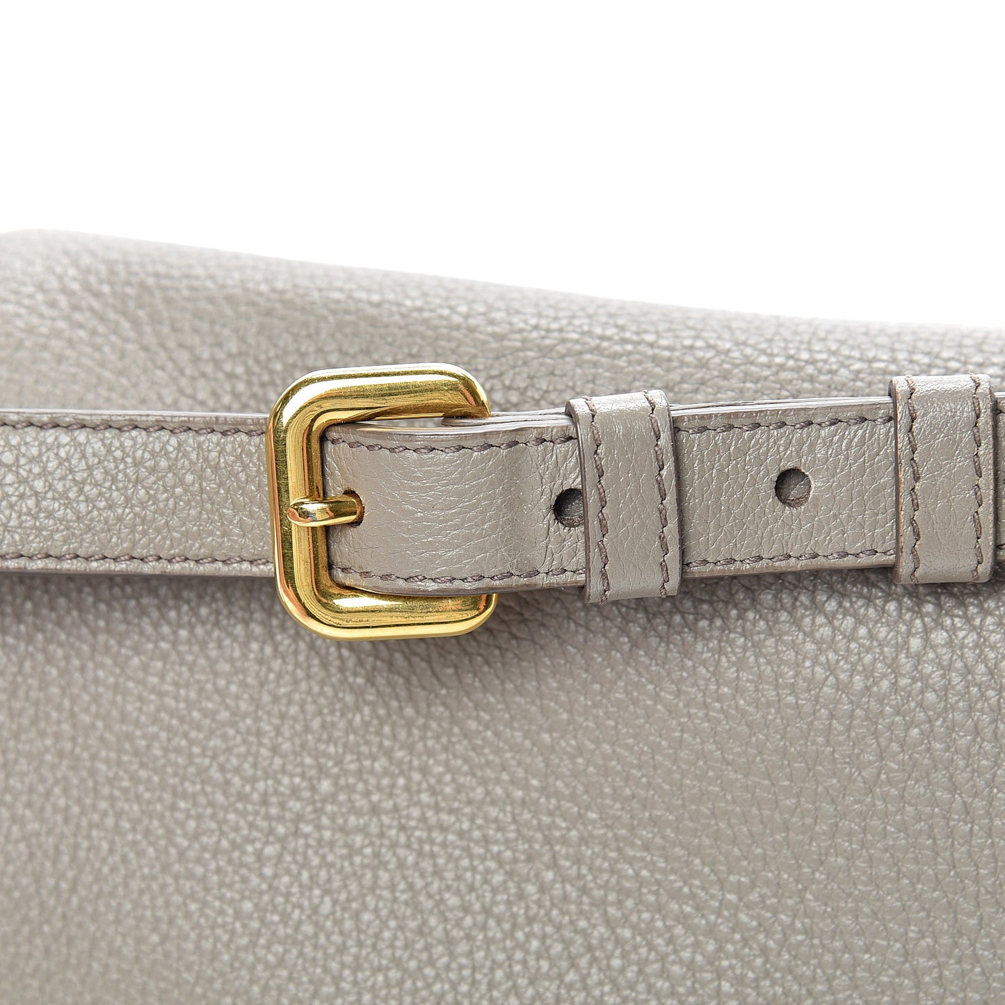 Vitello Daino Crossbody Flap Grey
