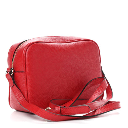 Gucci Pebbled Calfskin Small Soho Disco Bag Tabasco Red 3 of 5