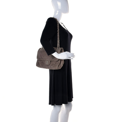 Chanel Suede Ultimate Stitch Flap Light Grey 2 of 9