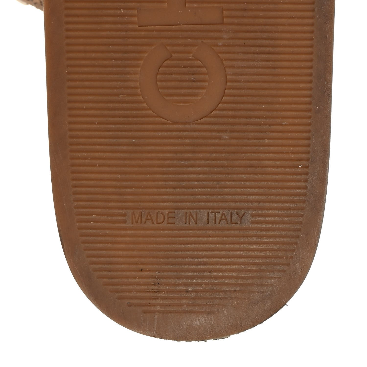 Chanel Cord Lambskin Quilted Logo Mules 37 Beige 6 of 8