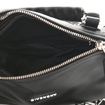 Givenchy Calfskin Small Pandora Logo Strap Black 5 of 9