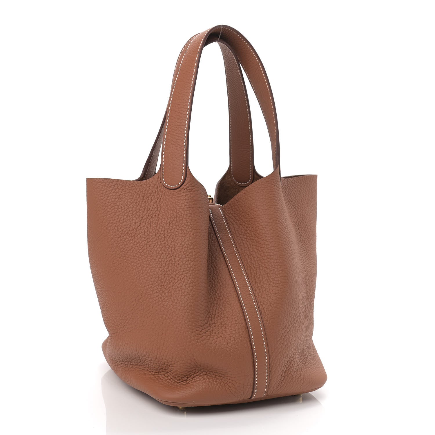 Hermes Taurillon Clemence Picotin Lock 22 MM Gold 3 of 9