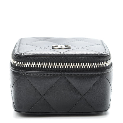 Chanel Lambskin Quilted Jewelry Travel Case Black 1 of 8