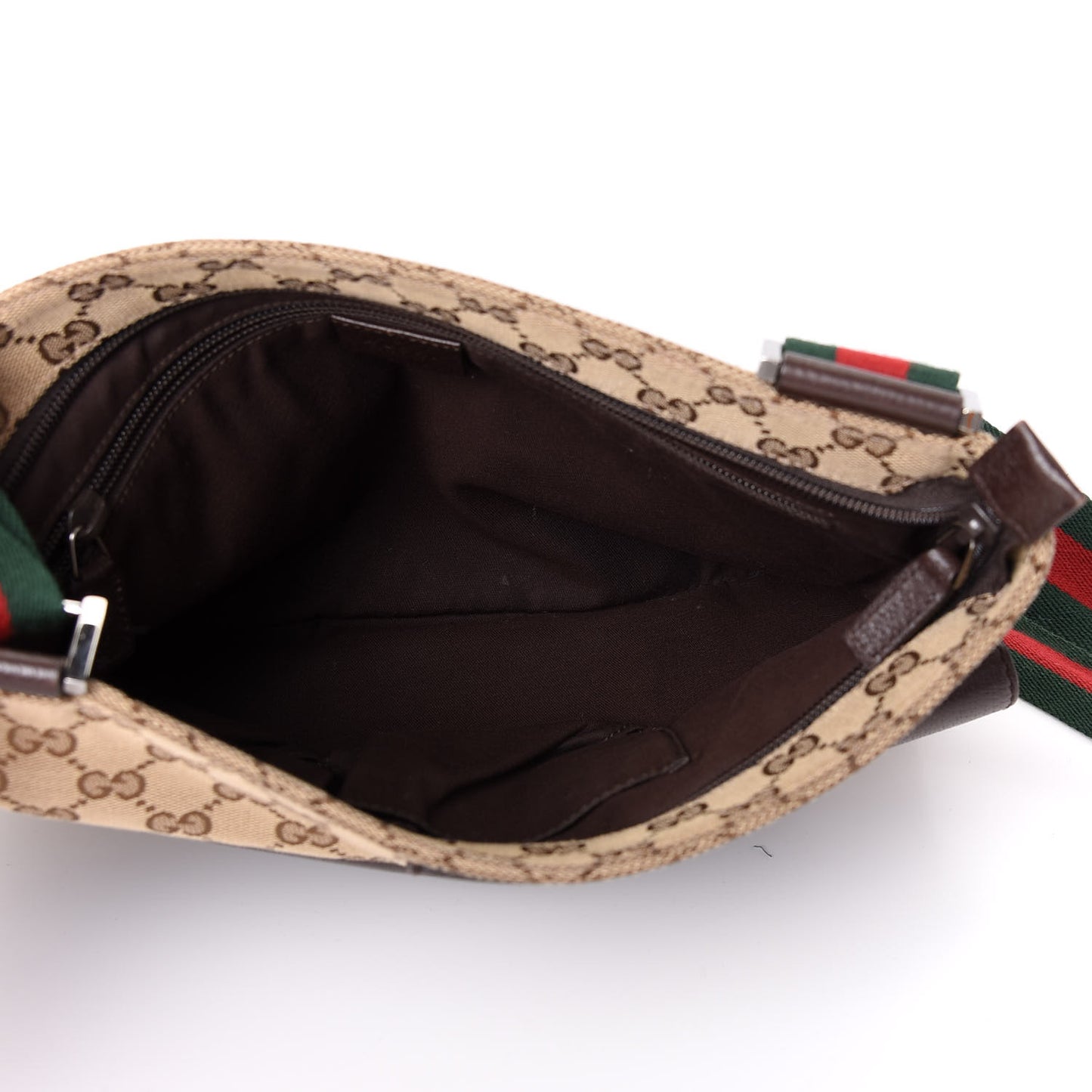 Monogram Signature Web Small Messenger Brown
