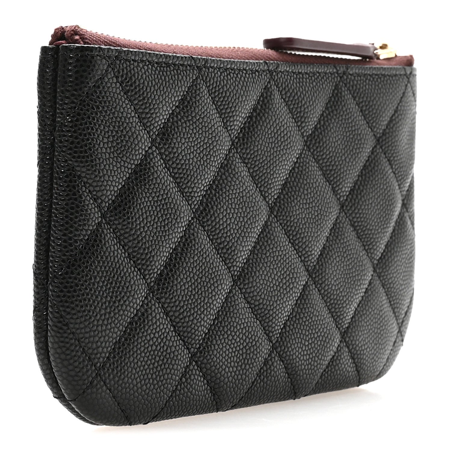 Chanel Caviar Quilted Small Cosmetic Case Black 3 of 8