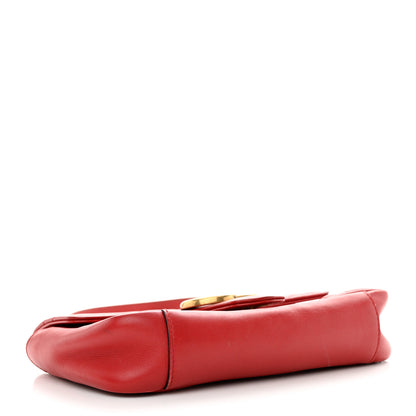Gucci Calfskin Matelasse Mini GG Marmont Shoulder Bag Hibiscus Red 4 of 16