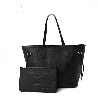 Louis Vuitton Empreinte Monogram Giant Neverfull MM Black 3 of 11