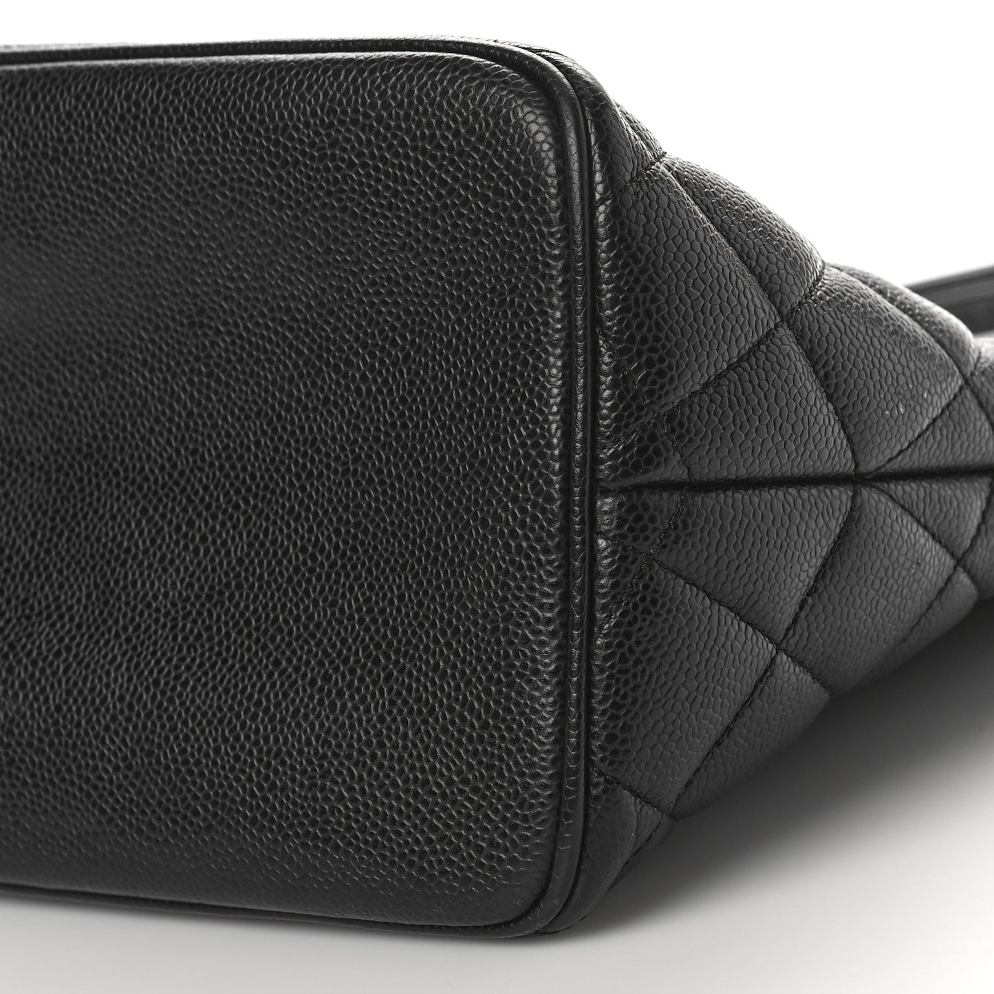 Caviar Quilted Medallion Tote Black