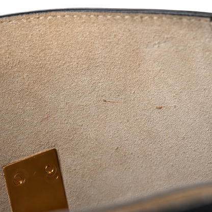 Chloe Grained Calfskin Lambskin Bi-Color Drew Shoulder Bag Black Powder Beige 10 of 15