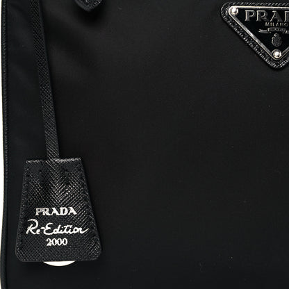 Prada Re-Nylon Saffiano Re-Edition 2000 Double Zip Crossbody Bag Black 8 of 12