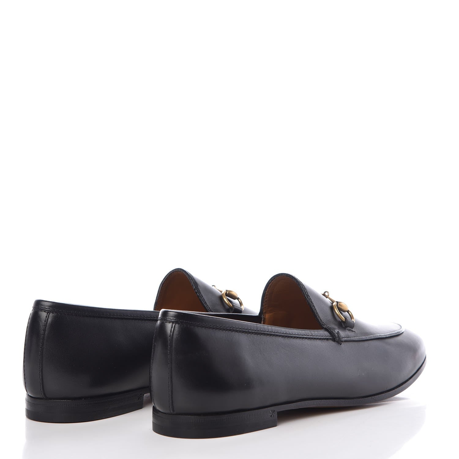 Gucci Calfskin Womens Jordaan Loafers 38.5 Black 4 of 8