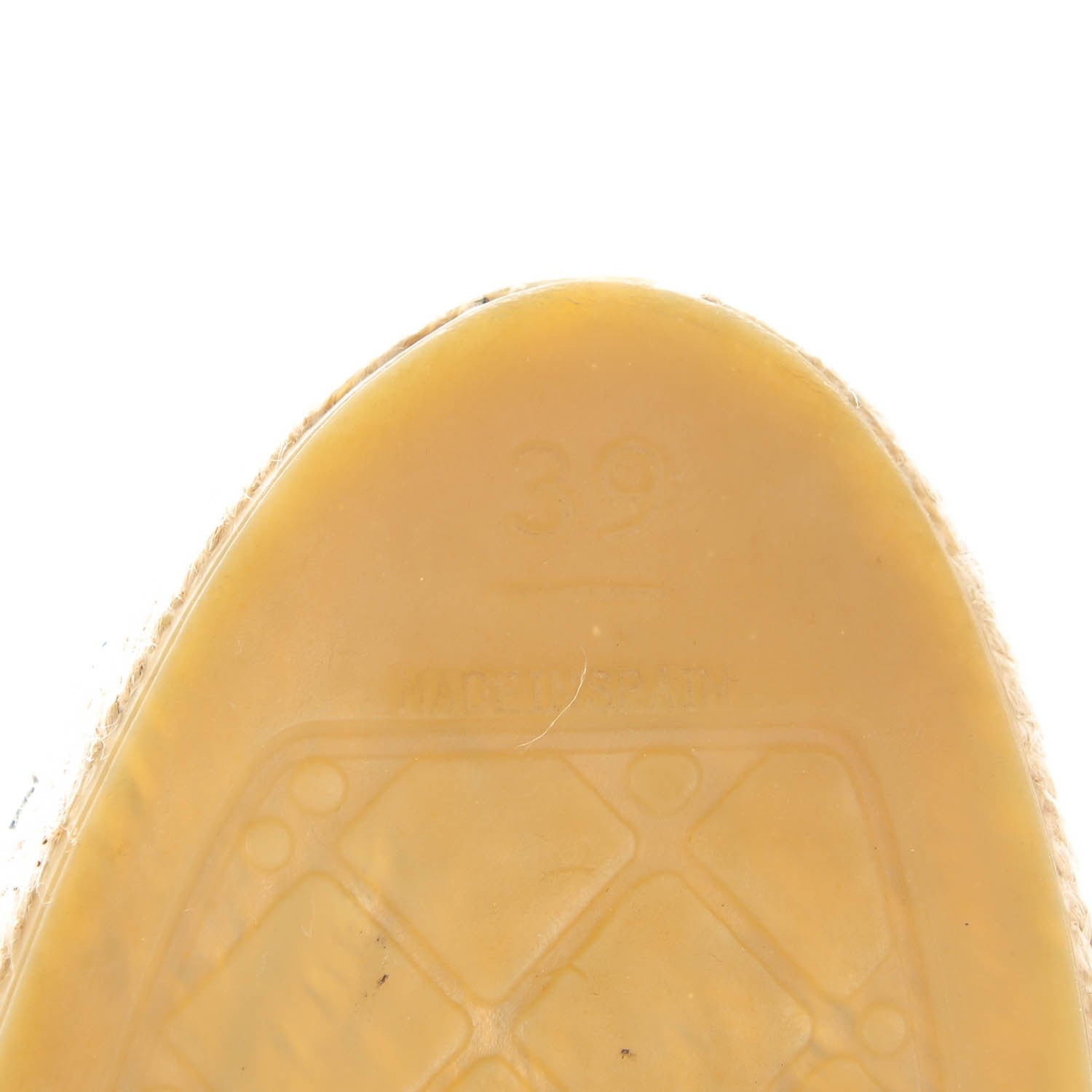 Chanel Lambskin CC Espadrilles 39 Navy Black 6 of 9