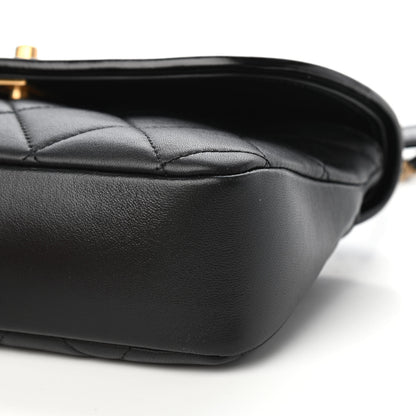 Chanel Lambskin Quilted Small La Parisienne Top Handle Flap Black 9 of 11