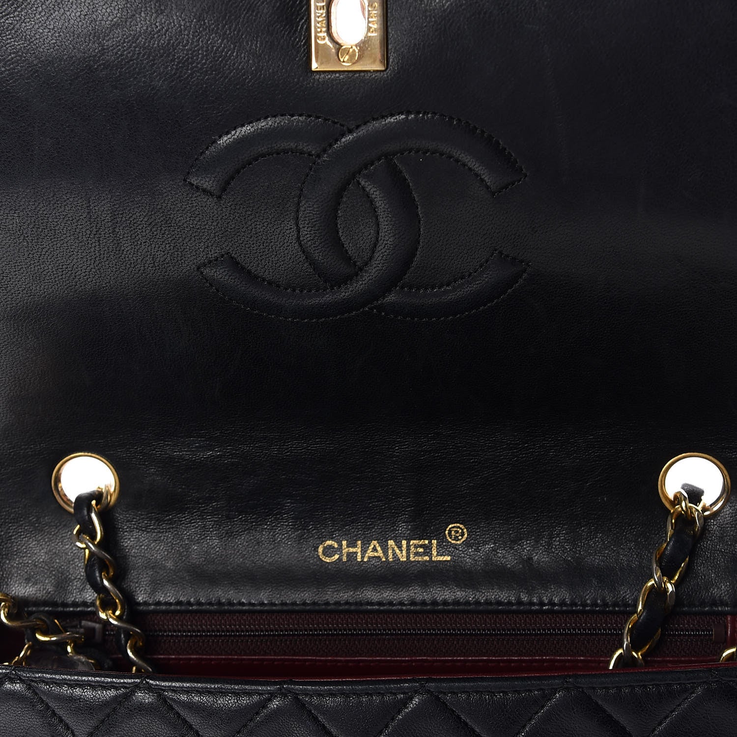 Chanel Lambskin Quilted Small Single Flap Black 15 of 15