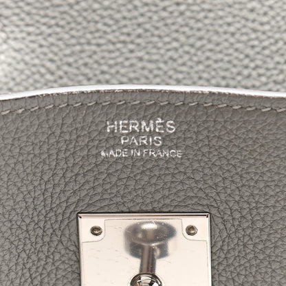 Hermes Togo Birkin 30 Gris Mouette 6 of 13