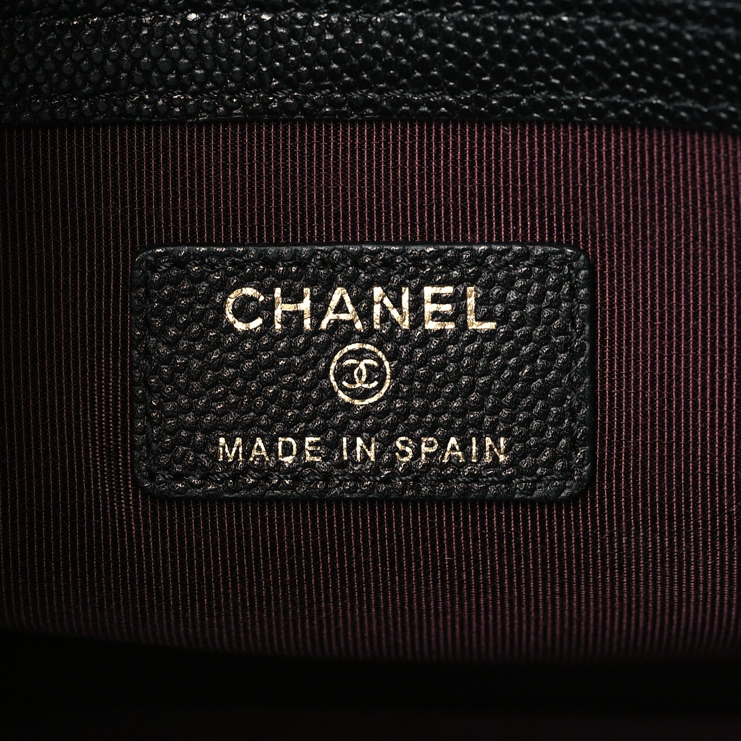 Chanel Caviar Quilted Medium Cosmetic Case Black 6 of 11