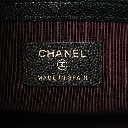Chanel Caviar Quilted Medium Cosmetic Case Black 6 of 11