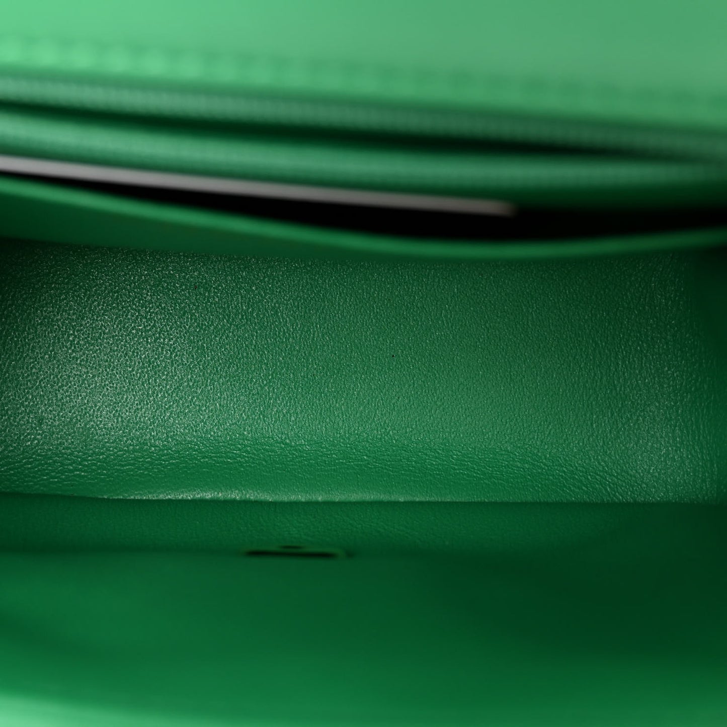 Lambskin Quilted Mini Square Flap Green