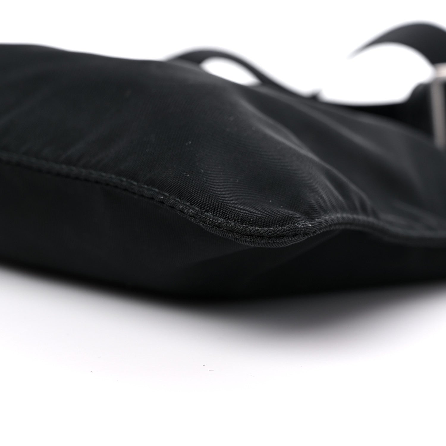 Prada Nylon Flat Messenger Bag Black 8 of 11