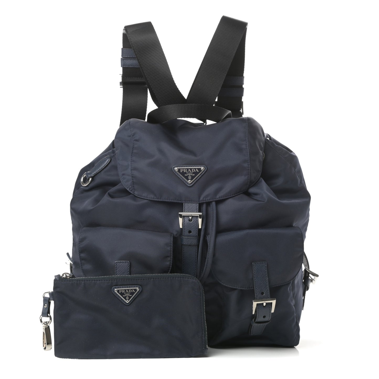 Tessuto Nylon Medium Backpack Blue Black