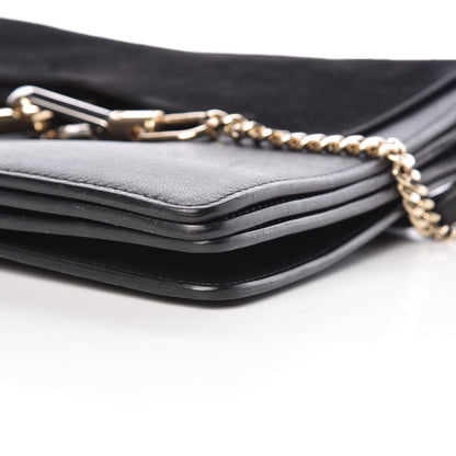 Chloe Suede Calfskin Medium Faye Shoulder Bag Black 6 of 18