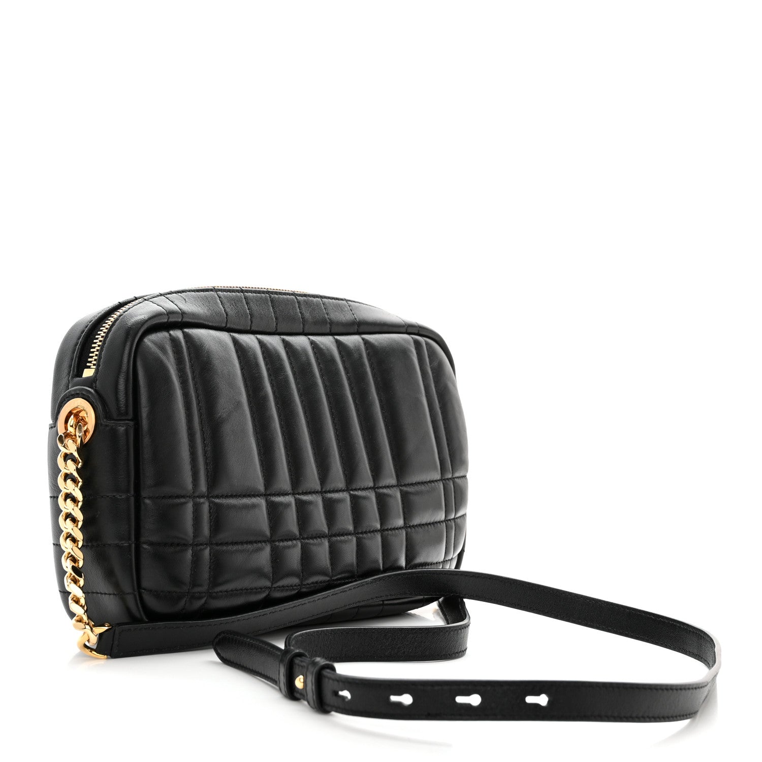 Burberry Calfskin Quilted Small Lola Camera Bag Black 3 of 10