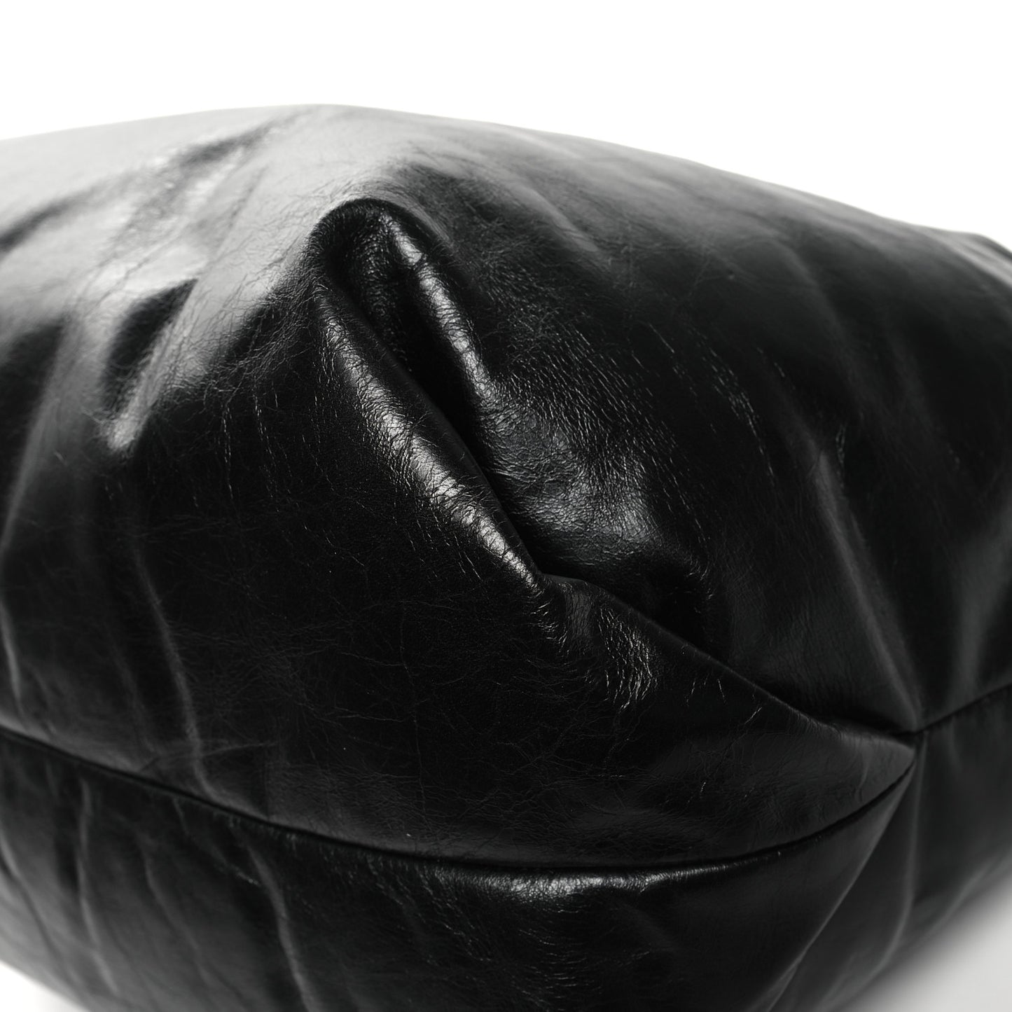 Calfskin Puffy Medium Amelia Tote Black