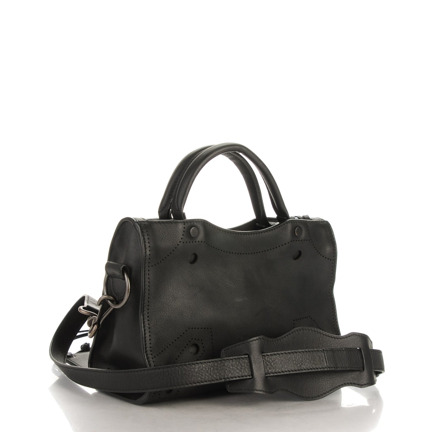 Veau Soyeux Perforated Blackout Hardware Mini City Black