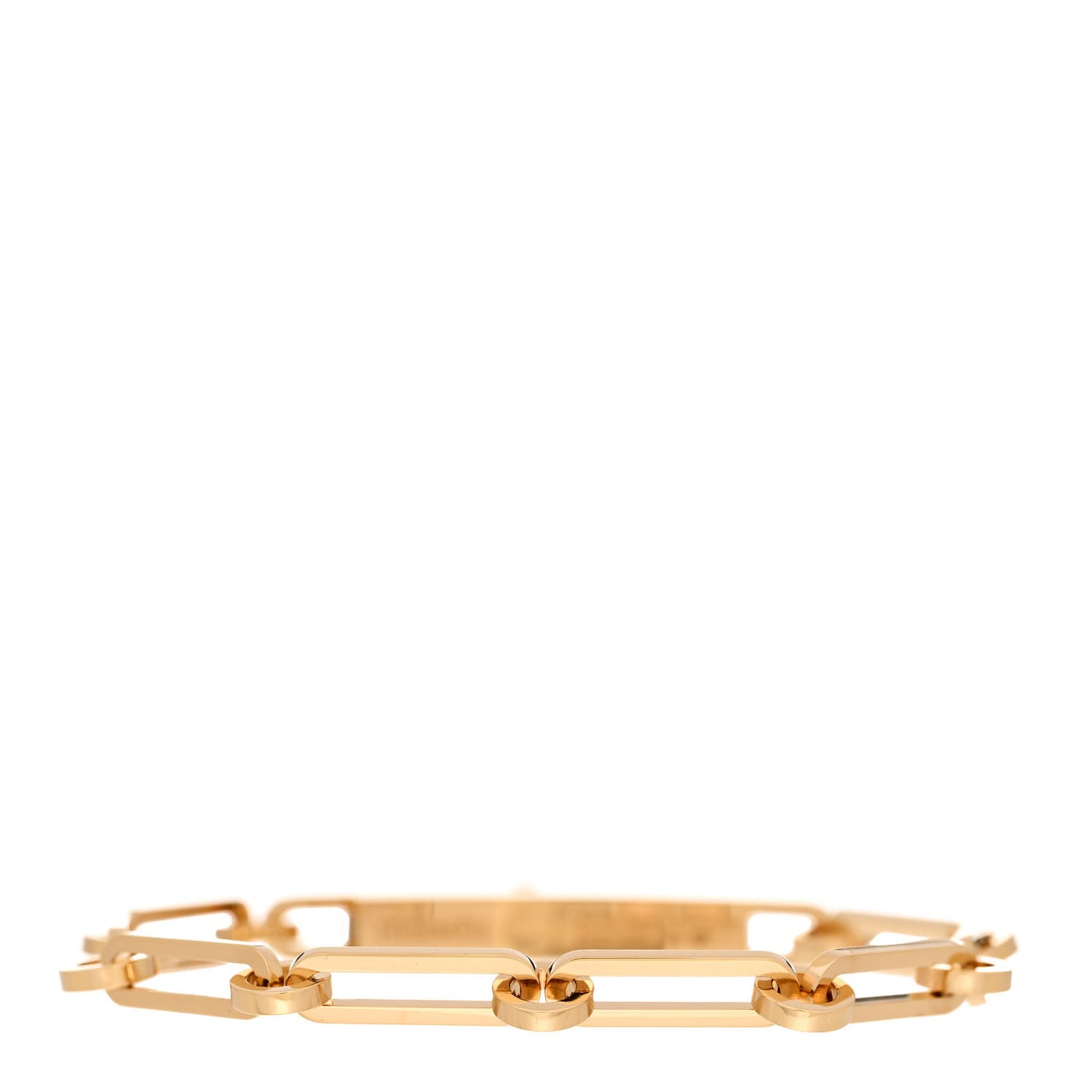 18K Yellow Gold Diamond PM Kelly Chaine Bracelet SH