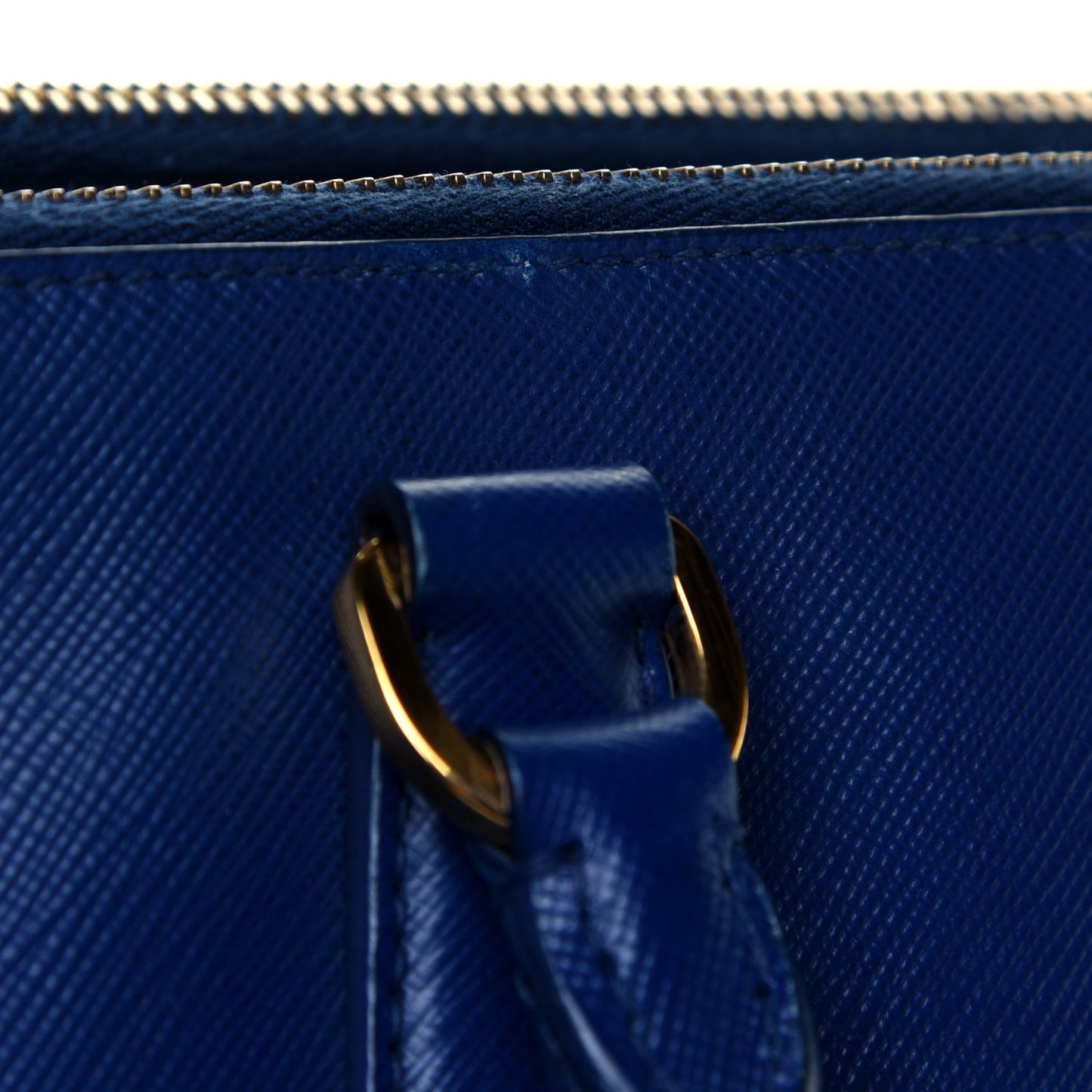 Saffiano Large Galleria Double Zip Tote Bluette