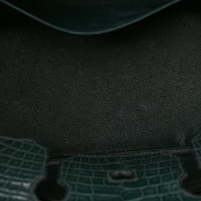 Hermes Matte Alligator Birkin 35 Vert Titien 12 of 12