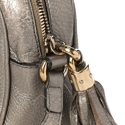 Gucci Metallic Cellarius Calfskin Small Soho Disco Bag Sasso 13 of 19