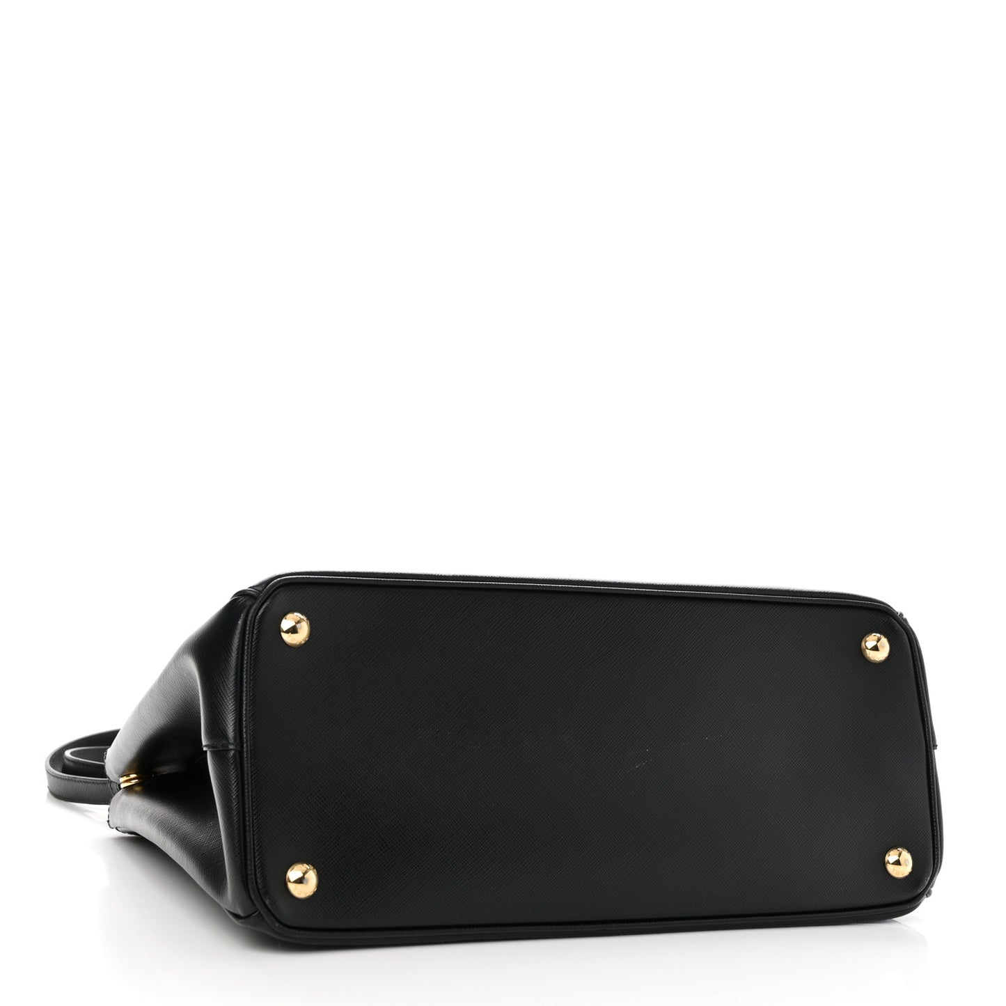 Saffiano Lux Large Galleria Double Zip Tote Black