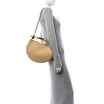 Bottega Veneta Raffia Crochet Sardine With Chain Bag Natural Fondant 3 of 11