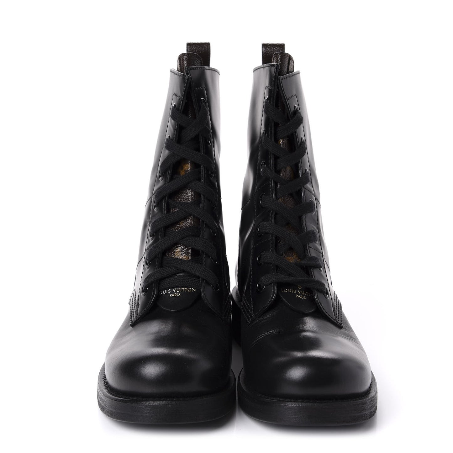 Calfskin Monogram Metropolis Flat Ranger Boots 39 Black
