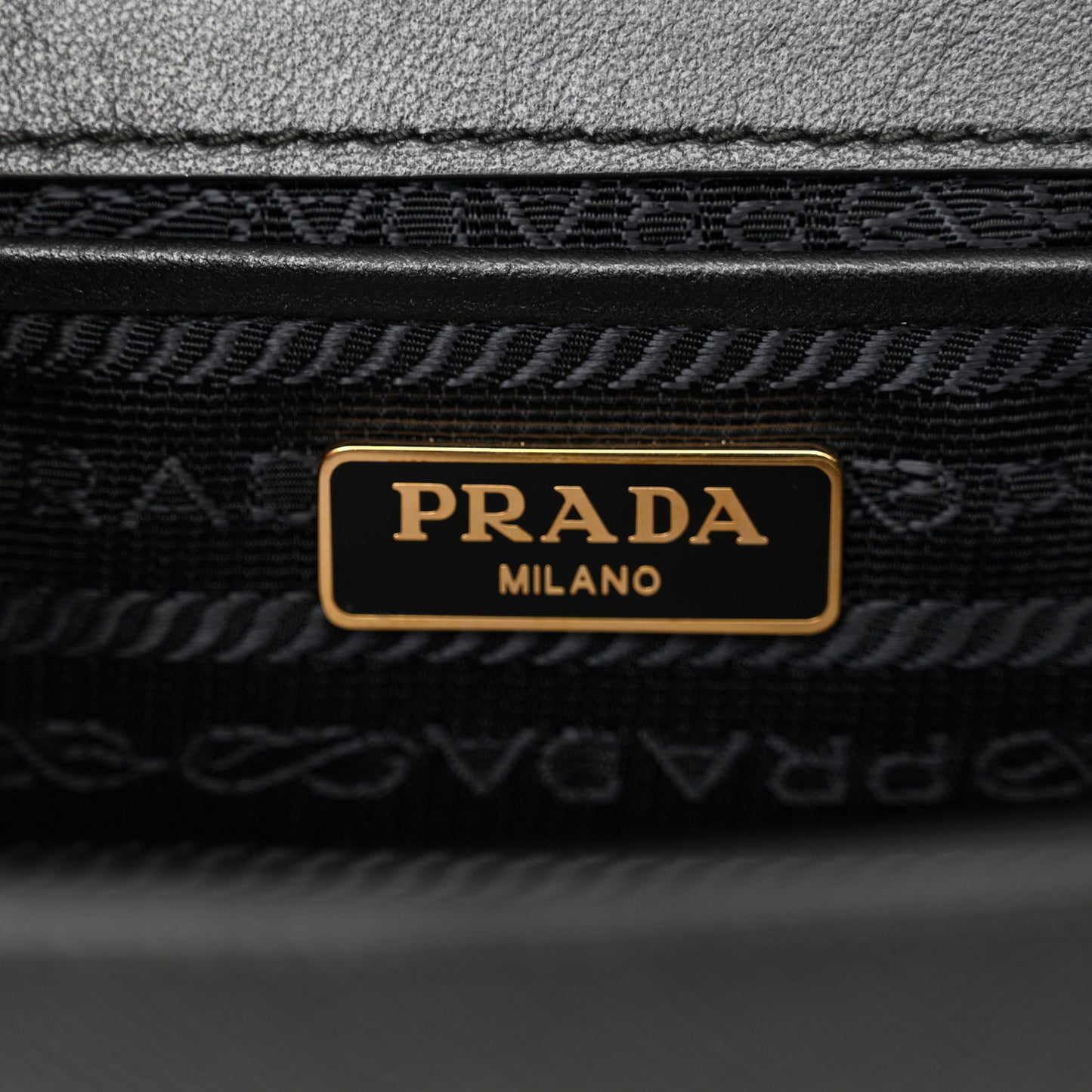 Saffiano Chain Shoulder Bag Black
