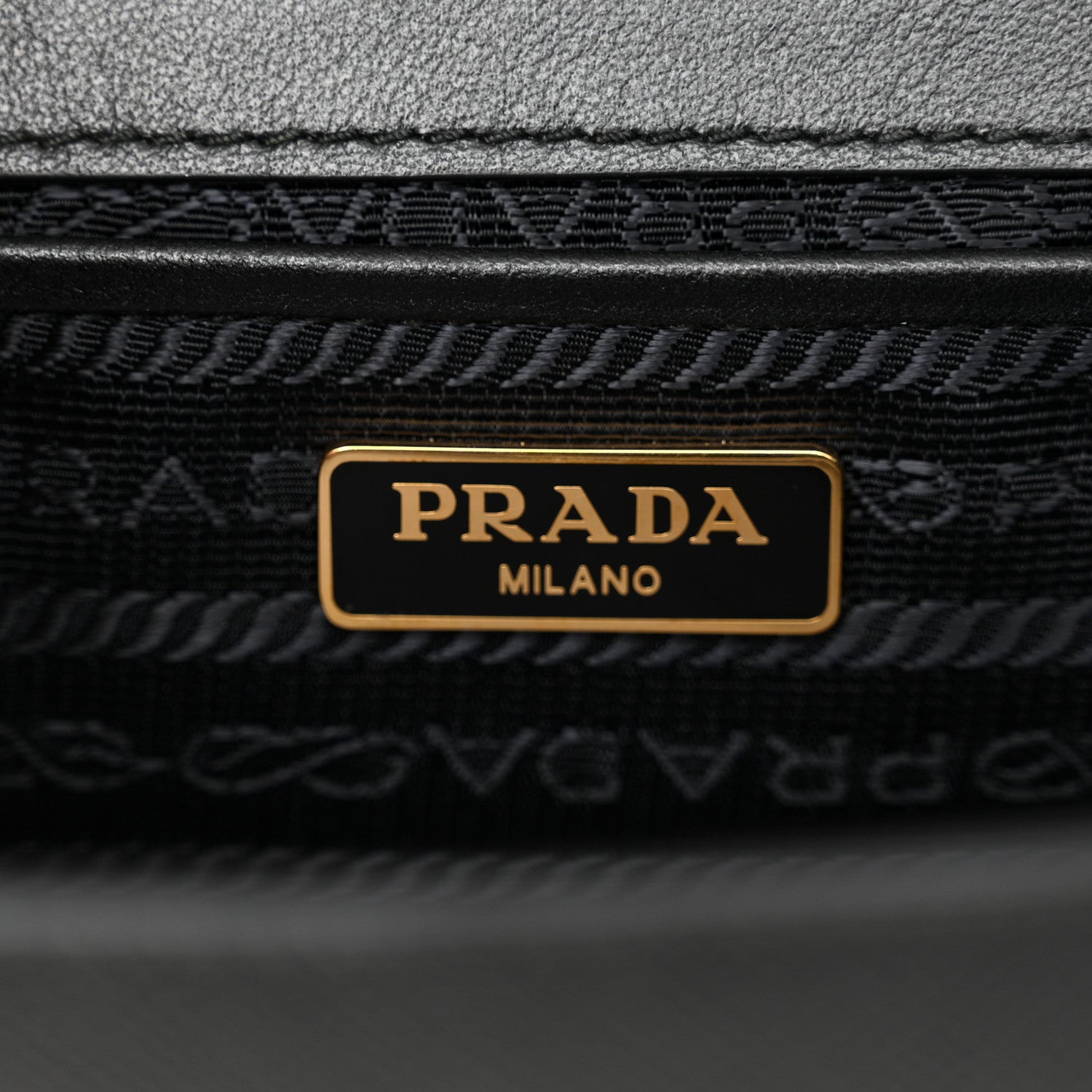 Prada Saffiano Chain Shoulder Bag Black 6 of 11