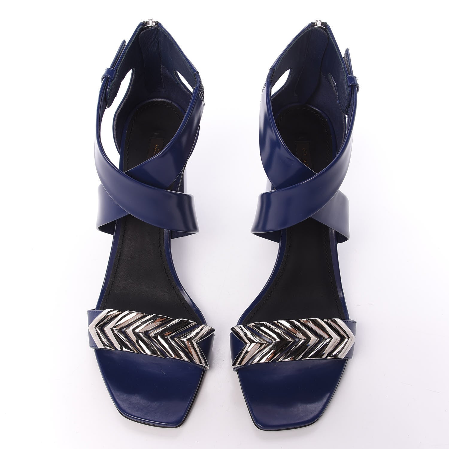 Louis Vuitton Calfskin Westbound Sandals 40 Blue Nuit 5 of 8