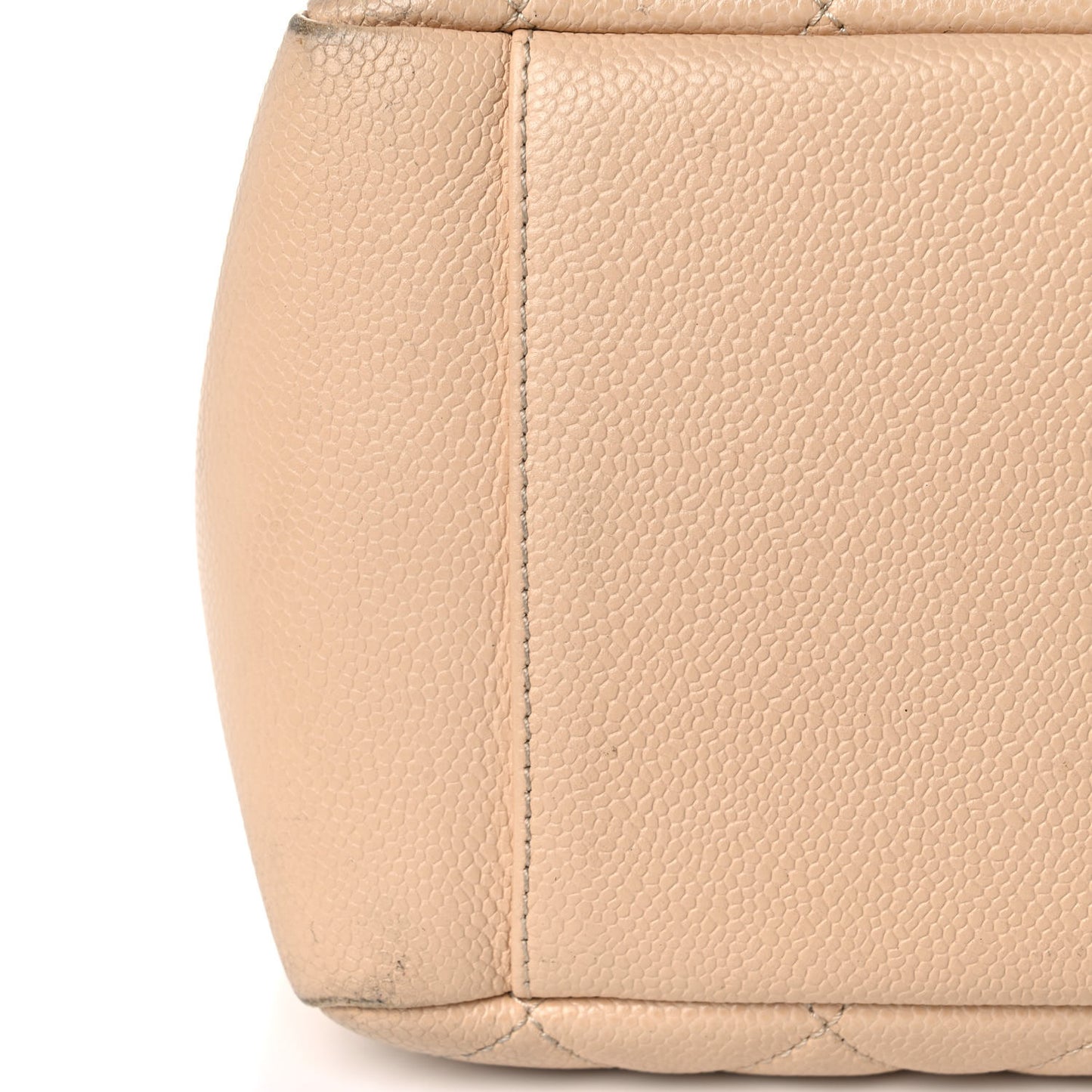 Caviar Quilted Grand Shopping Tote GST Beige Clair