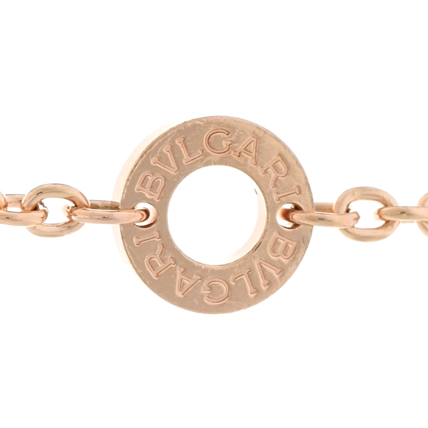 18K Rose Gold Diamond B.Zero1 Pendant Necklace