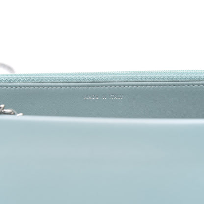 Chanel Lambskin Quilted Trendy CC Wallet On Chain WOC Light Blue 7 of 12