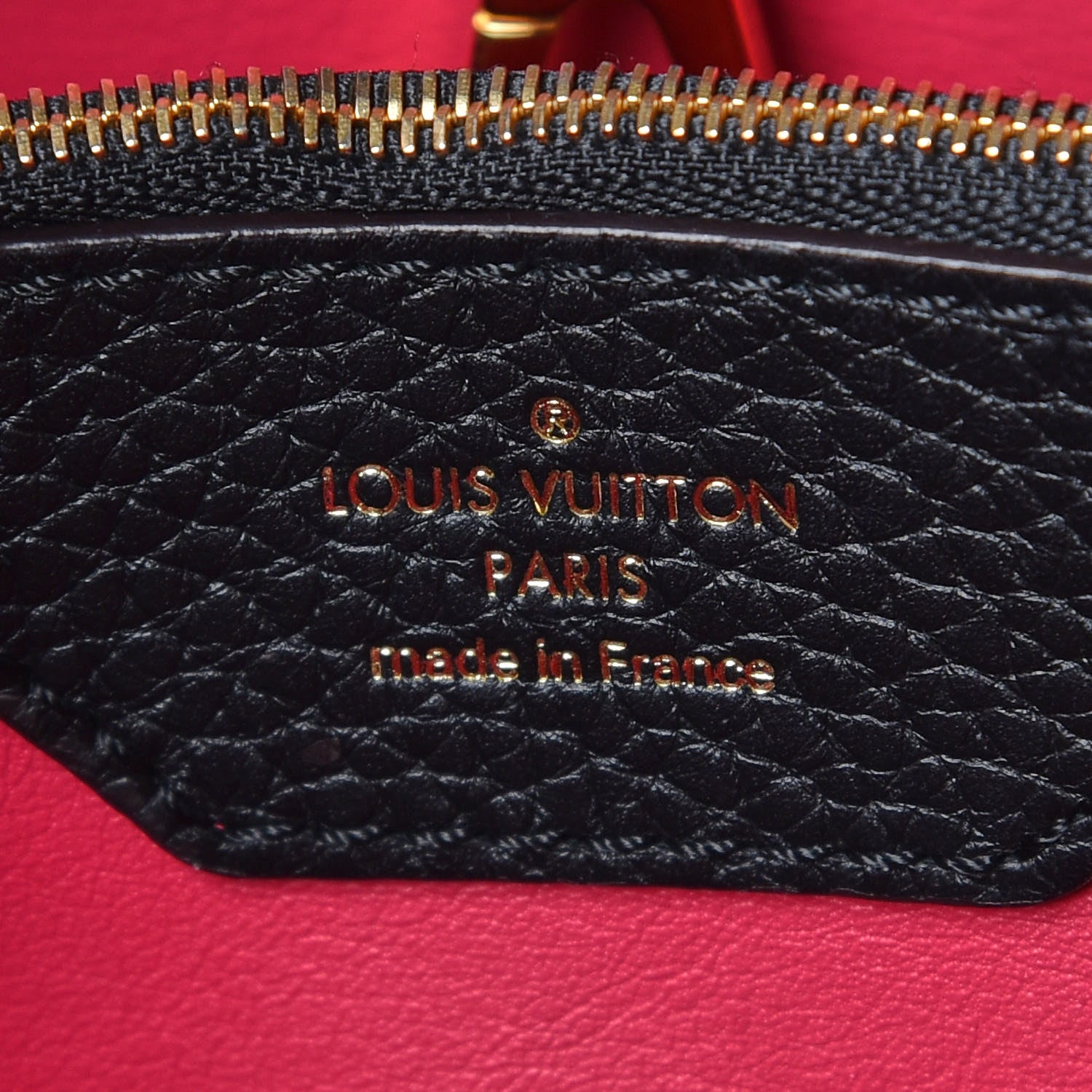 Louis Vuitton Taurillon Capucines MM Black 8 of 9