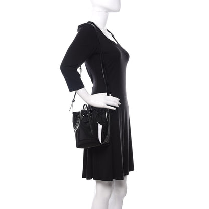 Mansur Gavriel Patent Calfskin Mini Mini Bucket Bag Black 2 of 9