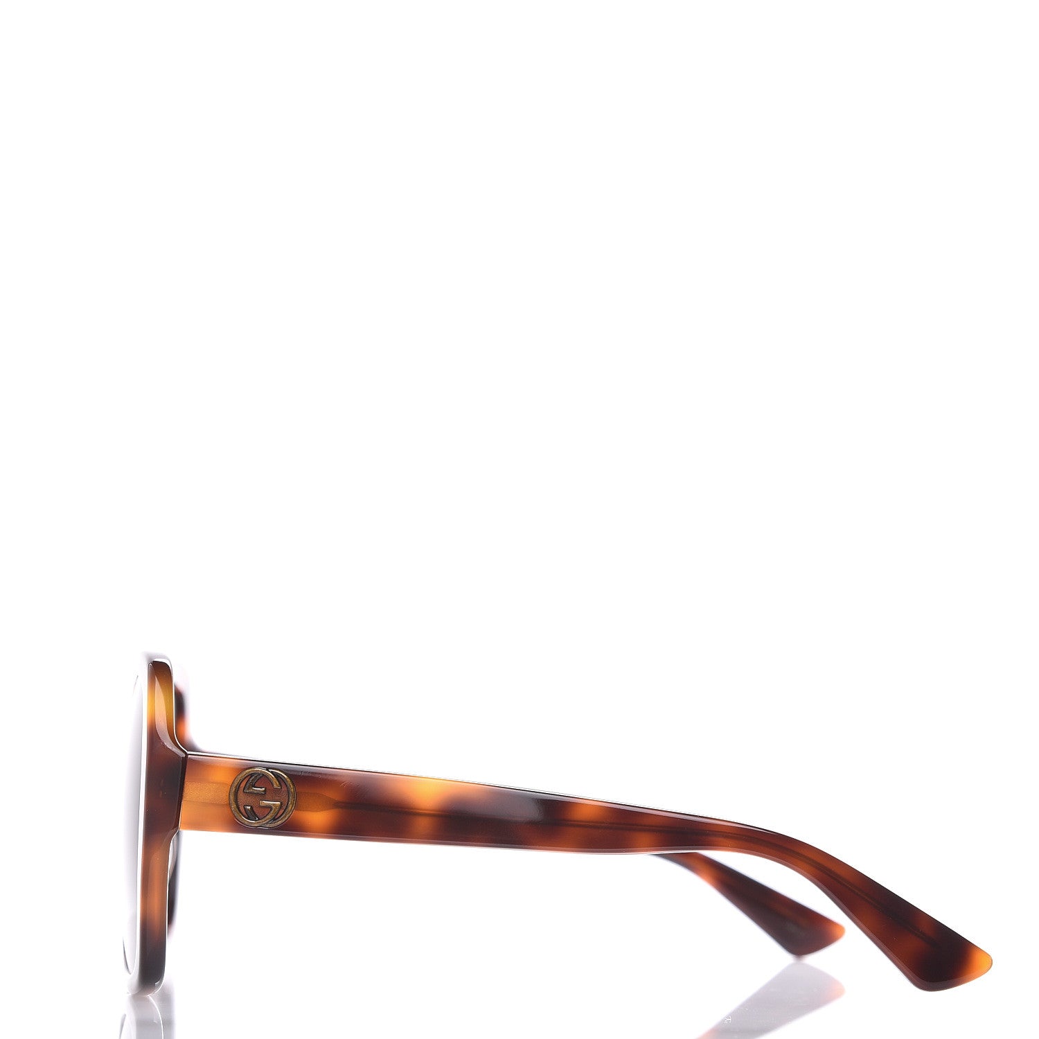 Gucci Acetate Square Frame GG0096S Sunglasses Tortoise 2 of 7